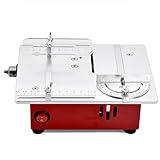 Mini Tischsäge Tragbare Präzision Tischsägen 96W Kreissägeblatt Höhenverstellbar Schneidsäge für Handwerk Handgemachte Holz/Metall/Kunststoff Schneiden T30