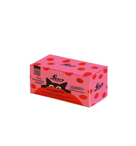 Lev Húmedo Gato Adult Multipack Sabor Ternera, Pollo, Salmón y Atún, alimento completo para gatos adultos de todas las tallas y razas, hipoalergénico | 12 sobres de 85 gramos cada una.