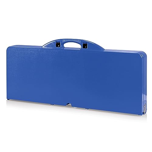 Image of Picnic TIME Portable Folding Picnic Table with Seats for 4, Collapsible Aluminum Table with Benches & Umbrella Hole, Lightweight Foldable Table for Camping, Travel, Backyard, Tailgating | with Umbrella Hole