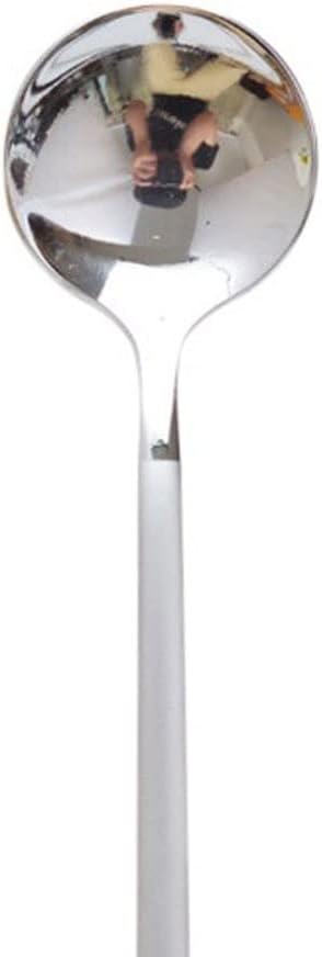 Tablespoons Multi-Functional Coffee Spoon Small Round Spoon Fruit Yogurt Spoon Mug Spoon Food-Grade Home Kitchen Dinner Spoon (Quantity : 6)