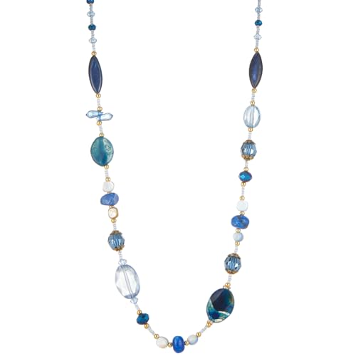 FULU AUTUMN Long Necklaces for Women Trendy Long Chunky Beaded Necklace Boho Fashion Costume Jewelry...