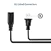 9.8FT Sewing Machine Power Cord,FNKTQL AC Power Cord Cable,2-Prong Power Cord Compatible with Brother, Singer, Bernina, Baby-Lock, Viking, Pfaff Sewing Machine