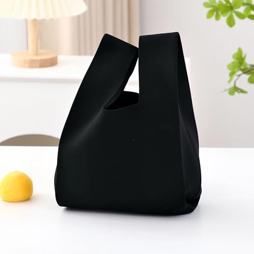 Bolso pequeño de mano tejido para mujer miniatura 3