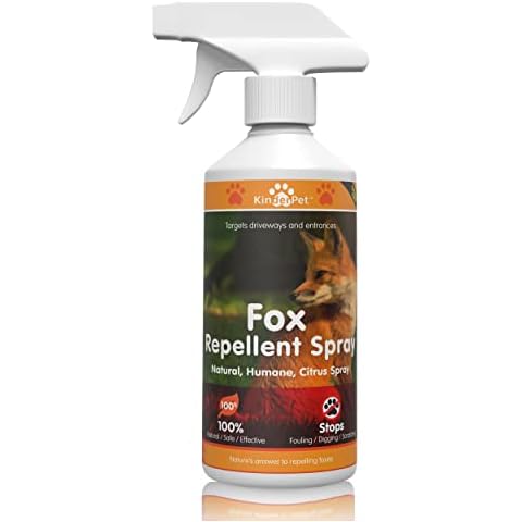 KinderPet 1 Litre Fox Repellent Anti Fox Fouling Spray Natural Humane Citrus Spray Fox Deterrent Stop Foxes In Garden Fouling Digging Scratching Cover