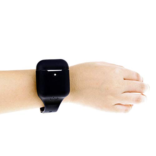 Newest 2021 Wrist Band For Airpods/Airpods 2 Case Accessories Sport Strap Cover Compatible With Apple Airpods 1St And 2Nd Wireless Charging Case Portable Full Protective Silicone Skin (Black) #TOP5