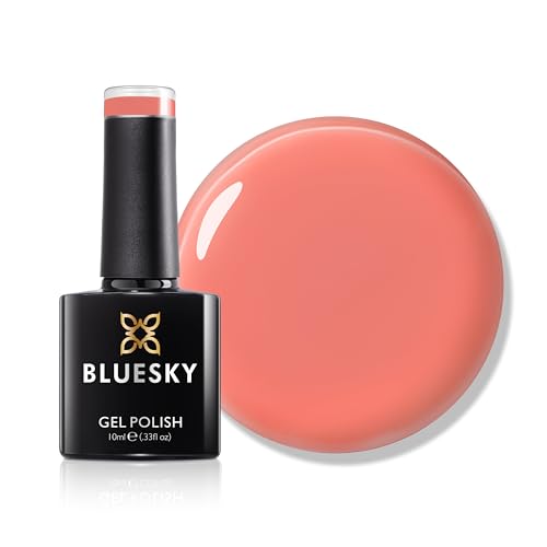 Bluesky Gel Nail Polish 10ml, Coral Pop - SS2517, Orange Gel Nail Polish for 21 Day Manicure, Requires Curing Under LED UV Nail Lamp