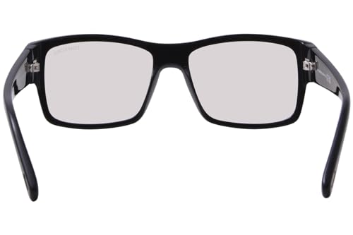 Image of Tom Ford FT5941-B 001 Eyeglasses Shiny Black /Blue Block Full Rim 55mm