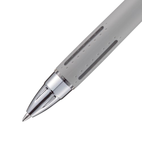 Image of Uni-Ball Jetstream RT Ballpoint Pen, Fine Point (0.7mm), Cloud Barrel, Black Ink, 6 Pens