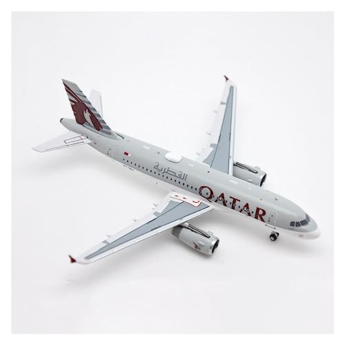 Avión de aleación Qatar Airlines A319 CLMJHG: réplica vintage escala 1:400 de alta fidelidad