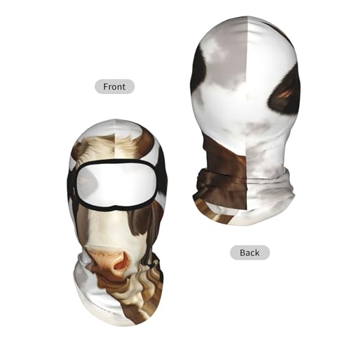 Máscara de esquí para hombre y mujer con diseño de vaca, cubrecabeza completo para exteriores, ideal para verano miniatura 2