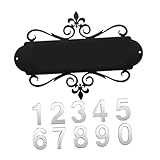 Generic Address Plaque House Numbers Mailbox Number Sign Decorative Wall Plaque for Indoor Outdoor Apartment Housewarming Gift