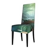 Élasticité et ajustement : conçue avec un polyester extensible, cette housse de chaise de salle à manger Little Bridge in the East offre un ajustement parfait sur la plupart des chaises sans accoudoirs, assurant qu'elle reste en place sans glisser. Convient pour les chaises de hauteur de dossier de dix-huit à vingt-deux pouces, les longueurs de siège de 14 à 18 pouces et les largeurs d'assise de 15 à 20 pouces