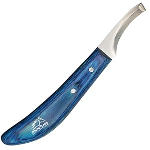 Left-Handed Hoof Knife – Double-Ended Super Sharp J2 Stainless Steel Blade, Ergonomic Handle – Farrier Tool for Horse, Cow, Goat & Livestock Hoof Care, Ideal for Shoeing & Trimming.