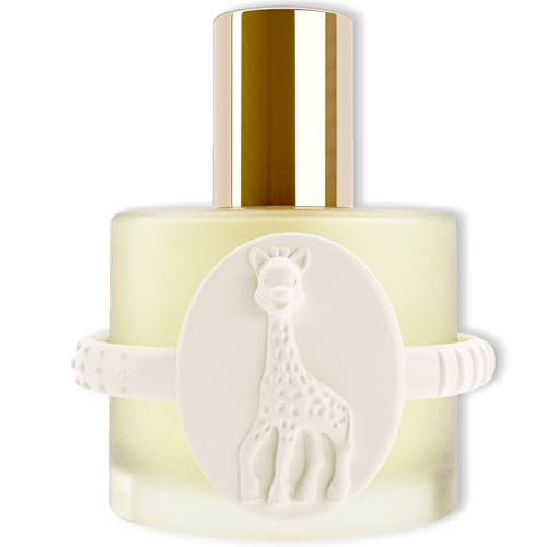 Image of Sophie la girafe Eau de Soin (Scented Skincare Water) | Includes Sophie Teether | Alcohol Free | Nostalgic Childhood Scent of Orange Blossom & Vanilla (50 ml or 1.7 fl oz)