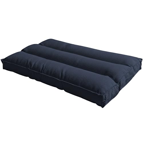 Bananair - Bananair - Futon 1 Place Épais & Confortable Fabriqué en France, Housse Lavable, Idéal comme Matelas de Sol, d'Appoint, Chauffeuse - Futon Pliable, Sangle de Rangement Incluse (90x190 cm, Bleu Nuit)