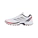 adidas Golf Men's Adizero ZG Ryder Spikeless Golf Shoes Sneaker, Footwear White/Dark Blue/Red, 10