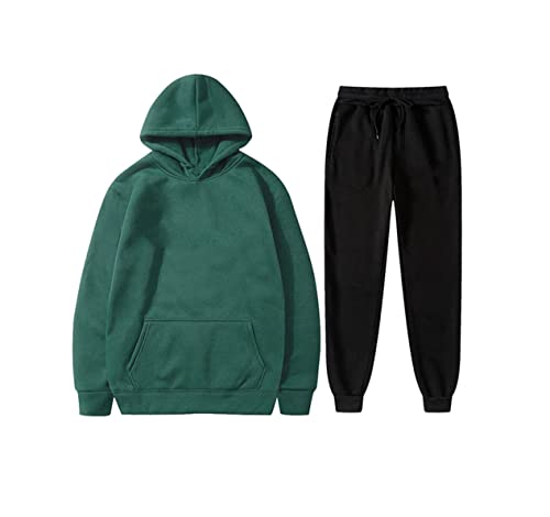 Ensemble de vêtements de sport Kiioouu multicolore S | Sweat à capuche et pantalon chaud deux pièces