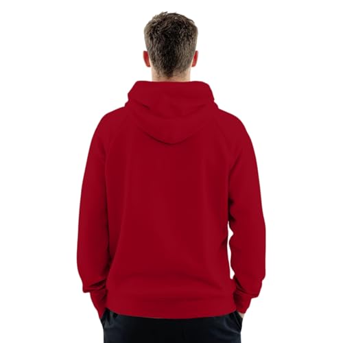 Mens Fashion Pullover Hoodies Long Sleeve Drawstring Button Texture Hooded Sweatshirt3