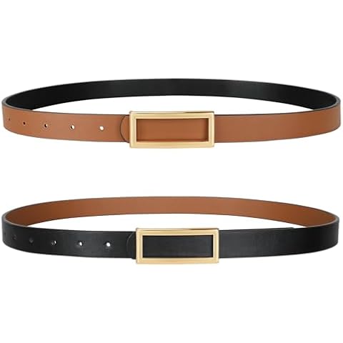 SUOSDEY Reversible Fashion Leather Belt Cover