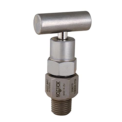 Bleed Valve, Hard Seat, 1/4 NPT Male, Steel, 0.159