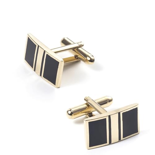 Gemelos clásicos rectangulares para camisa y esmoquin miniatura 1