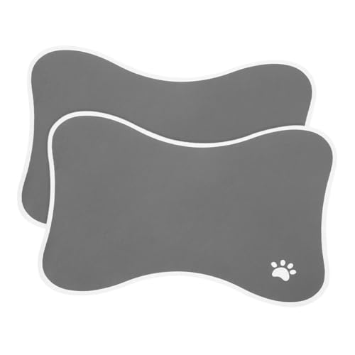 Tapis d'alimentation animaux antidérapant et lavable - 2