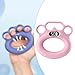 predolo Hand Grip Strengthener with Counter, Finger Strengthener, Comfortable Grip Strength Training for Musician Elderly Athletes, Pink