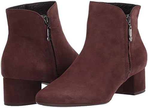 Marc Joseph New York Women's Genuine Leather Block Heel with Zipper Detail Spruce Street Bootie Ankle Boot, Brown Nubuck, 6.5 M US | Image 6