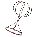 Gatuida Support à Chapeaux en Métal Couleur Cuivre Ancien 22 Cm, Porte-chapeaux Robuste et Stable, pour Exposition et Rangement de Perruques et Casquettes, Usage Domestique et Vitrine