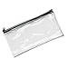 Leatherette+Zippered+Wallet%2c+Leather-Like+Vinyl%2c+11w+x+6h%2c+Clear