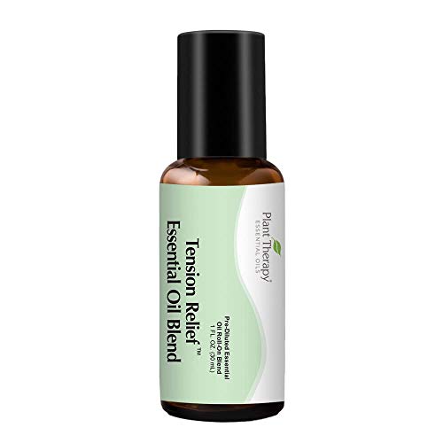 Plant Therapy Tension Relief Essential Oil Blend Roll-On 30 mL (1 oz) 100% Pure, Pre-Diluted Roll-On, Natural Aromatherapy