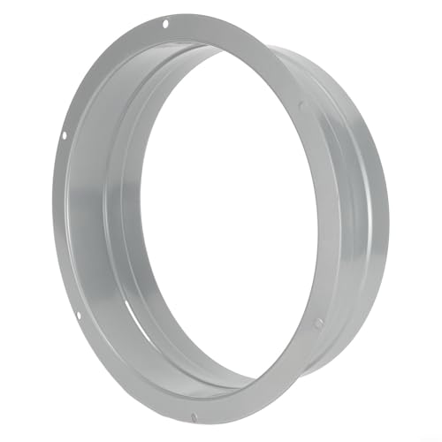 Adaptateur de bride de tuyau d'aération en métal de 96,5 cm pour installation murale avec tolérance à haute température et design lisse de flux d'air (200 mm)