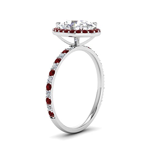 Image of Choose Your Gemstone Oval Halo Ring 925 Sterling Silver Oval Shape Halo Engagement Rings Gemstone Wedding Promise Gift Casual Wear Party Wear Daily Wear Office Wear US Size 4 to 12