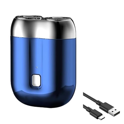 Luobannm Afeitadora Eléctrica de Doble Cabezal, Portátil y de Viaje para Hombres.