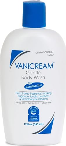 Vanicream Gentle Body Wash, 12 Fl Oz, Formulated without Com...