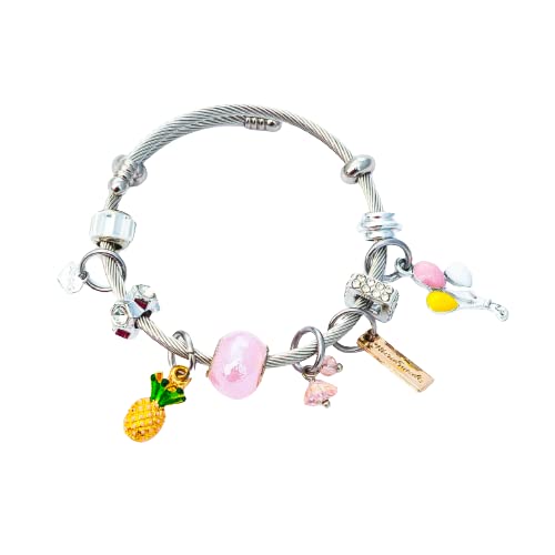 Bracciale Donna rigido con charms e pietre preziose