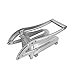 Produktbild BESTONZON Pommes Frites Schneider Edelstahl Kartoffelschneider Frittenschneider Pommesschneider