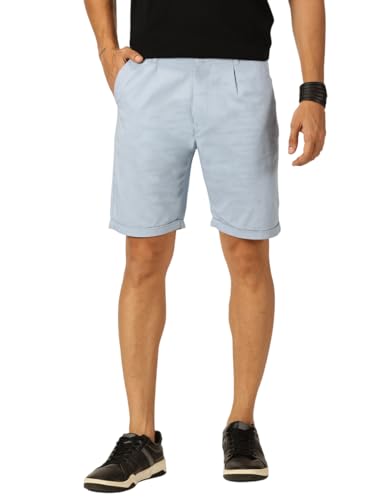 Image of Thomas Scott Men's | Solid | Mid Rise | Light Weight | 100% Cotton | Casual | Chino | Shorts for Men