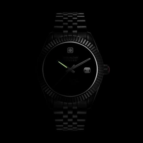 Image of Swiss Military Hanowa SMWGL0005530 Dark Night - Swiss Made Round Musou Black Automatic - Watch for Men