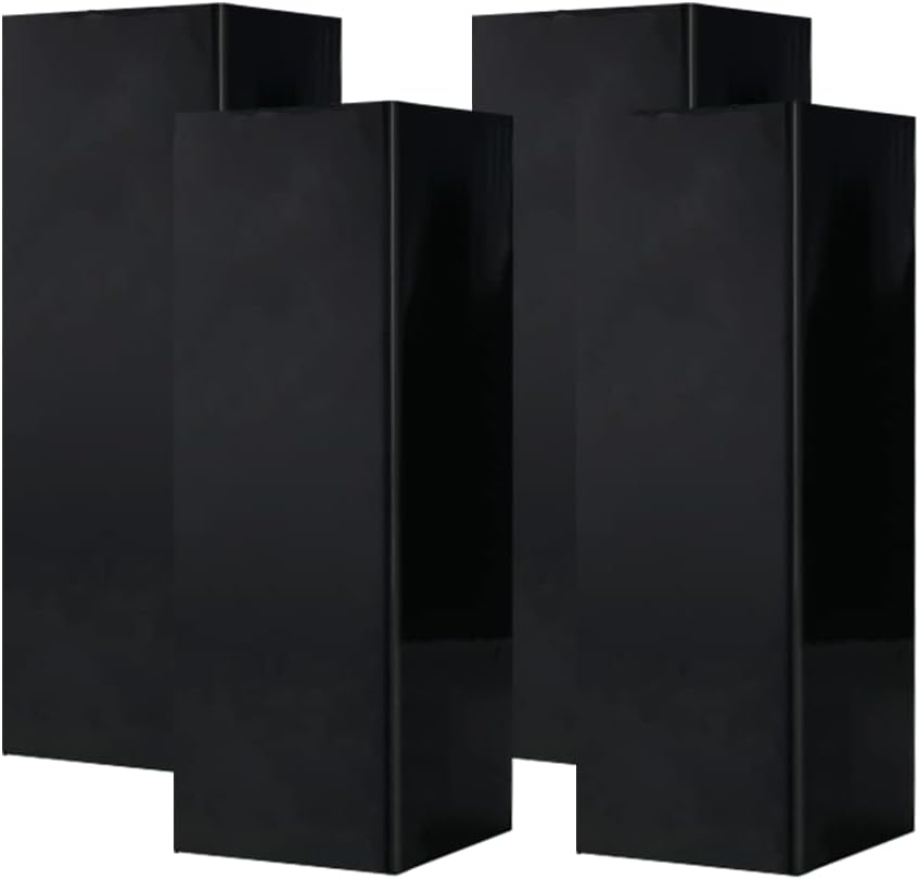 GUEQUITLEX Garage Wall Guards Foam Car Door Protector Wall Bumper Guard - 2 Pack, Corner, Black, Plastic with PP film surface, Foam, Polypropylene (PP)