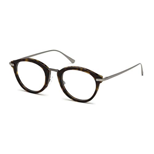 Eyeglasses Tom Ford FT 5497 052 dark havana, Shiny Classic Dark Havana, Shiny Dark Ruthenium, 48/22/145