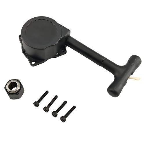 RC Nitro Engine Pull Starter R020 with 12mm One-Way Bearing R025 Hex Nut – Compatible with 1/10 Traxxas, HSP, Redcat, Himoto, Vertex VX .16 .18 .21, CXP SH .18 .21