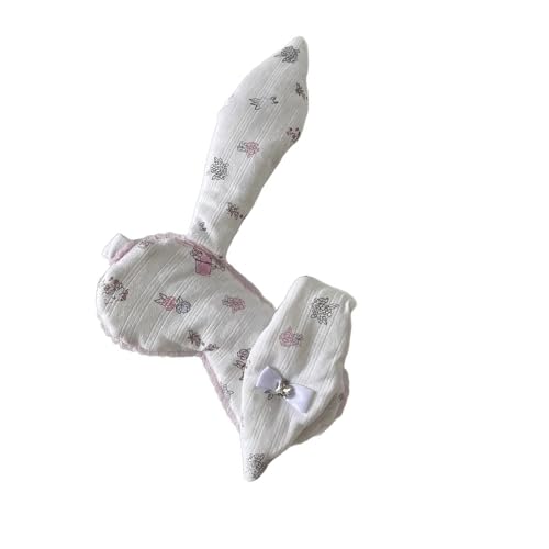 柔らかいウサギ旅行者のための耳の睡眠シフトワーカー調整可能な光ブロックアイカバー快適な目隠しポリエステルアイと弾性バンド