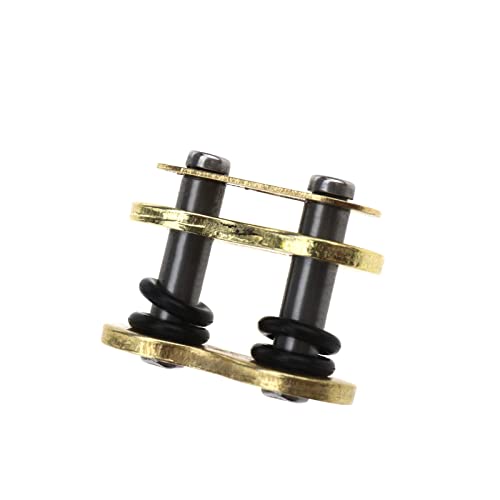 Universal Motorrad Clipschloss Clip Kettenschloss für 525 VX Ring Teilung verstärkte Kette Verbindungsglied Gold