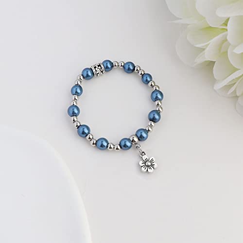 Image of Flower Girl Proposal Gifts, Will You Be My Flower Girl? Thank You Bridesmaid Cute Stretchy Bracelet Gifts for Girls On Wedding Day