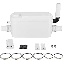 Equipos De Bombeo De Agua XPOtool 3/1 Bomba de aguas residuales 250W equipo de elevación con 3 entradas para duchas y lavabos