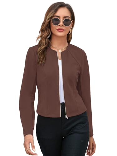 Image of GRECIILOOKS Women Poly Lycra Standard Length Oversized Jacket Korean Style Casual Outerwear | Streetwear Party Jacket with Trendy Loose Fit (Available in Plus Size)