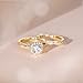 Mameloly 1.2ct Wedding Band for Women Bridal Rings Sets Round Cut 14K Gold Plated Cubic Zirconia Halo CZ Engagement Rings Twisting Infinity Pave Set Size 7