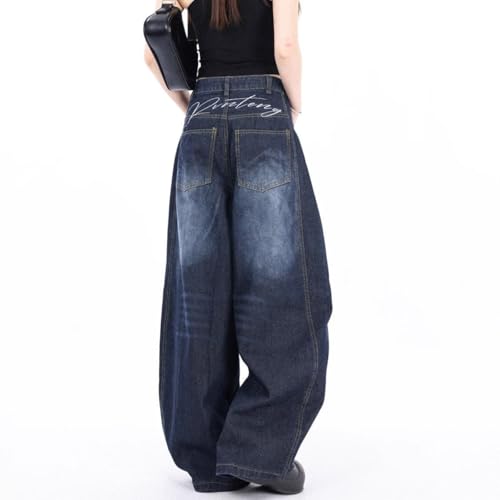 Mens Baggy Jeans Y2k Wide Leg Barrel Jeans for Women Stretchy Hip Hop Loose Denim Pants Grunge Clothes Streetwear3