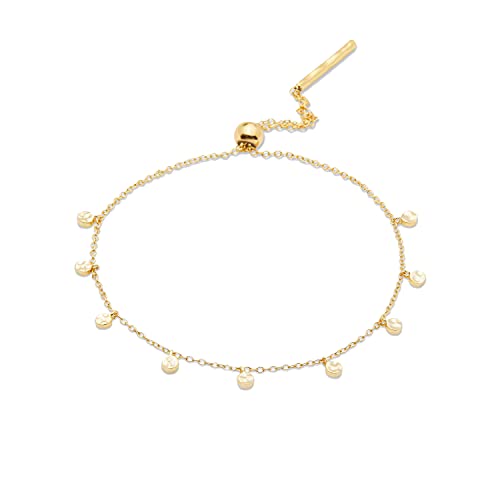 gorjana Womenâ€™s Chloe Mini Bracelet, Adjustable Bolo Link Chain, 18K Gold Plated